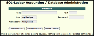 SQL-Ledger - DB admin